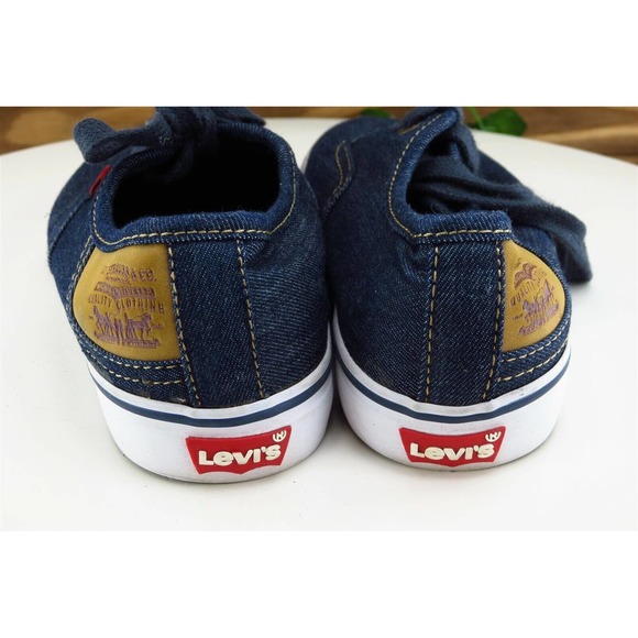 Levi's Youth Boys Shoes Sz 1 M Blue Fabric Fashion‎ Sneakers - Picture 6 of 12